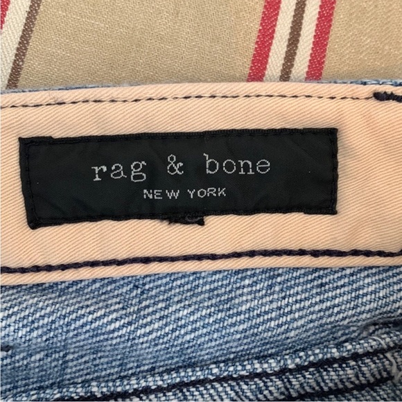 rag & bone Nihon Selv Two Tone High Rise Straight Leg Jean - Picture 5 of 15